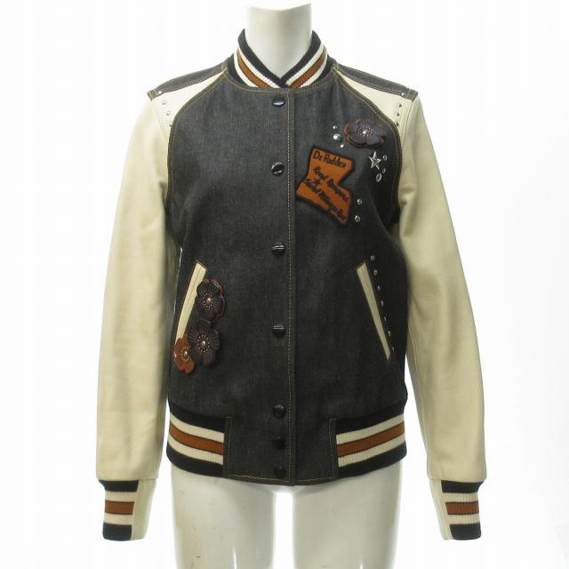 COACH（コーチ） スタジアムジャンパー スタジャン デニム地 切替