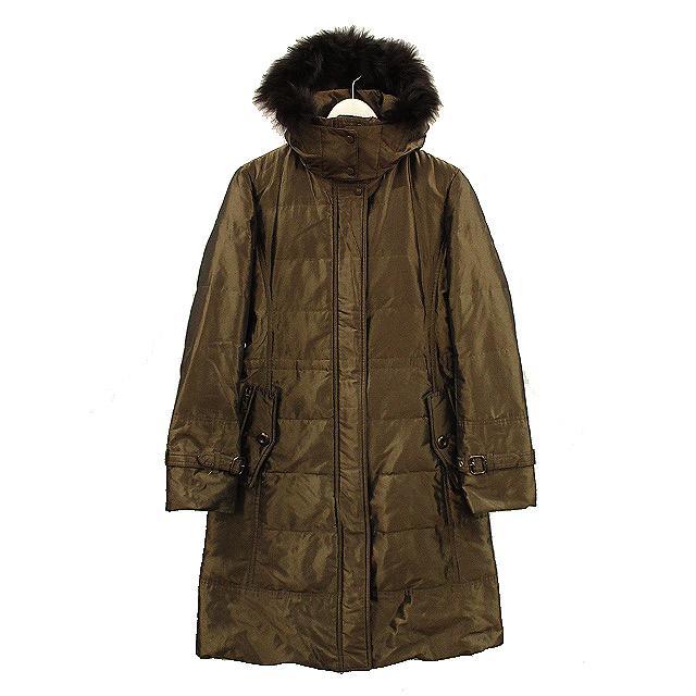 バーバリー ロンドン BURBERRY LONDON ファーフード ダウンコート