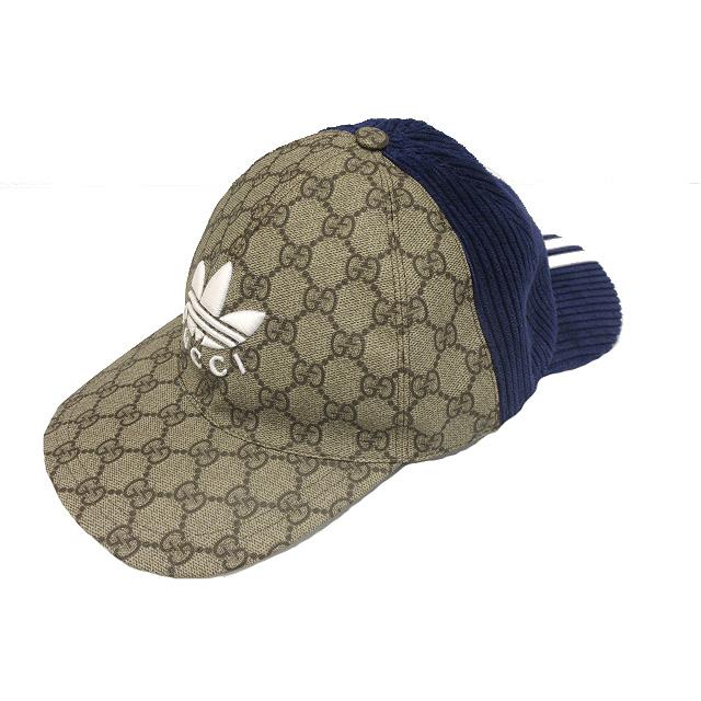 GUCCI（グッチ） ×adidas アディダス コラボ ダブルバイザー キャップ