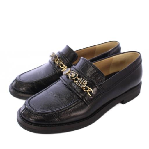 CHANEL（シャネル） ローファー モカシン ココマーク チャーム レザー