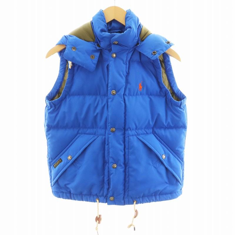 ポロ ラルフローレン POLO RALPH LAUREN ダウンベスト フード ロゴ刺繍