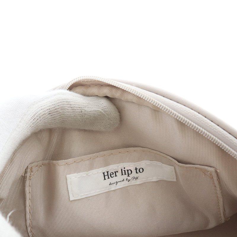 ハーリップトゥ her lip to ジャガードチェーン ポシェットショルダー