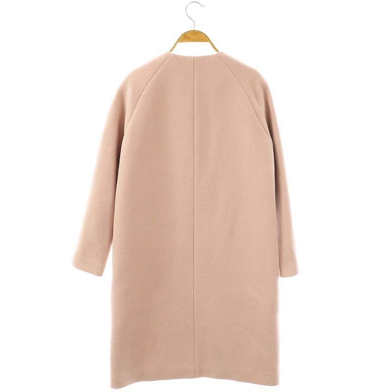 アナイ ANAYI ダブルビーバークルーコート ノーカラーコート アウター