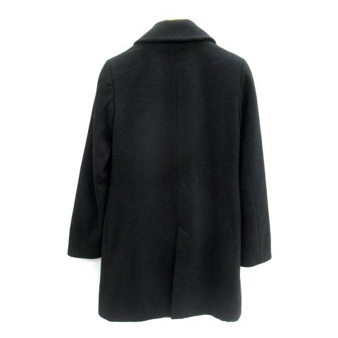 ザラ ベーシック ZARA BASIC Pコート ピーコート ロング丈 無地 ウール