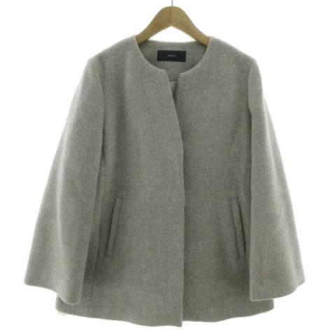 シップス SHIPS SUPER140キーネックショートコート 314-15-0454 起毛