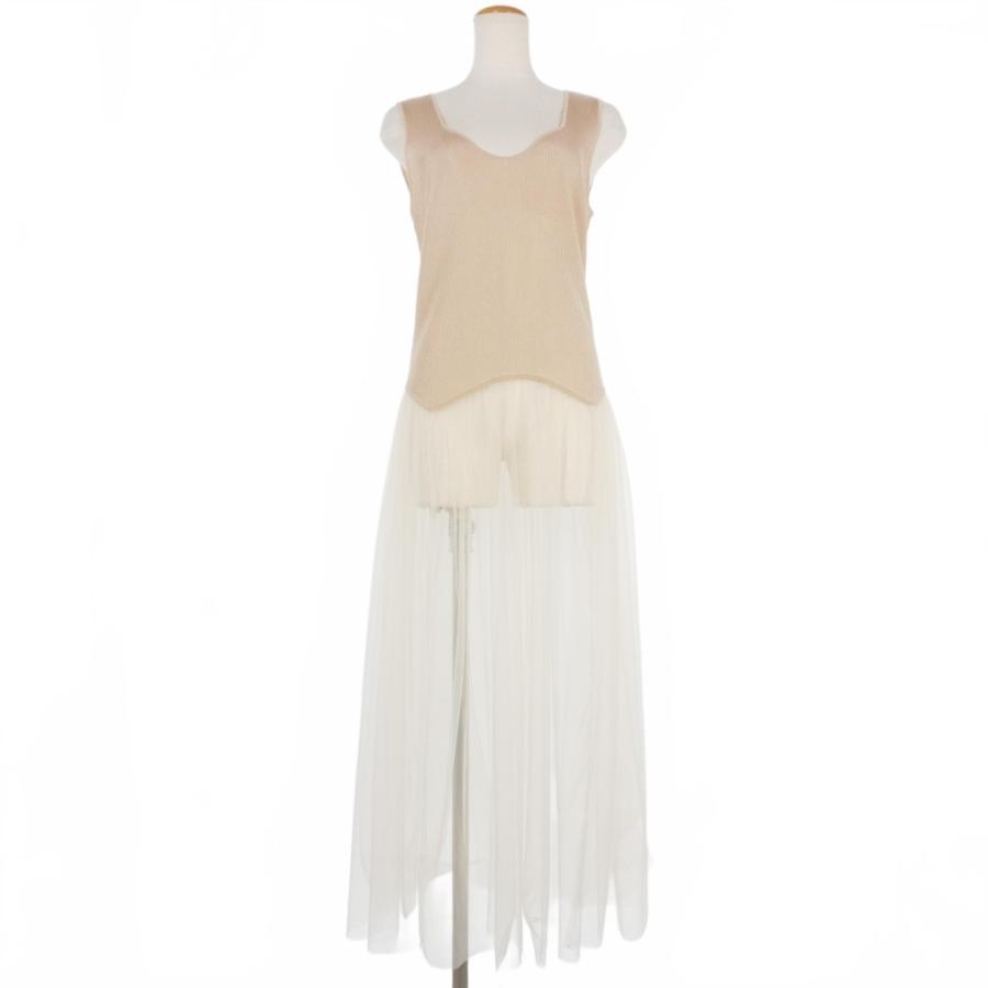 チカキサダ Chika Kisada 24SS タンクトップ ワンピース ラメ ニット