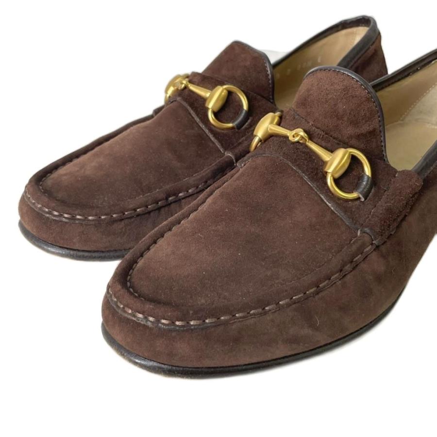 GUCCI（グッチ） ホースビットローファー スリッポン スエード