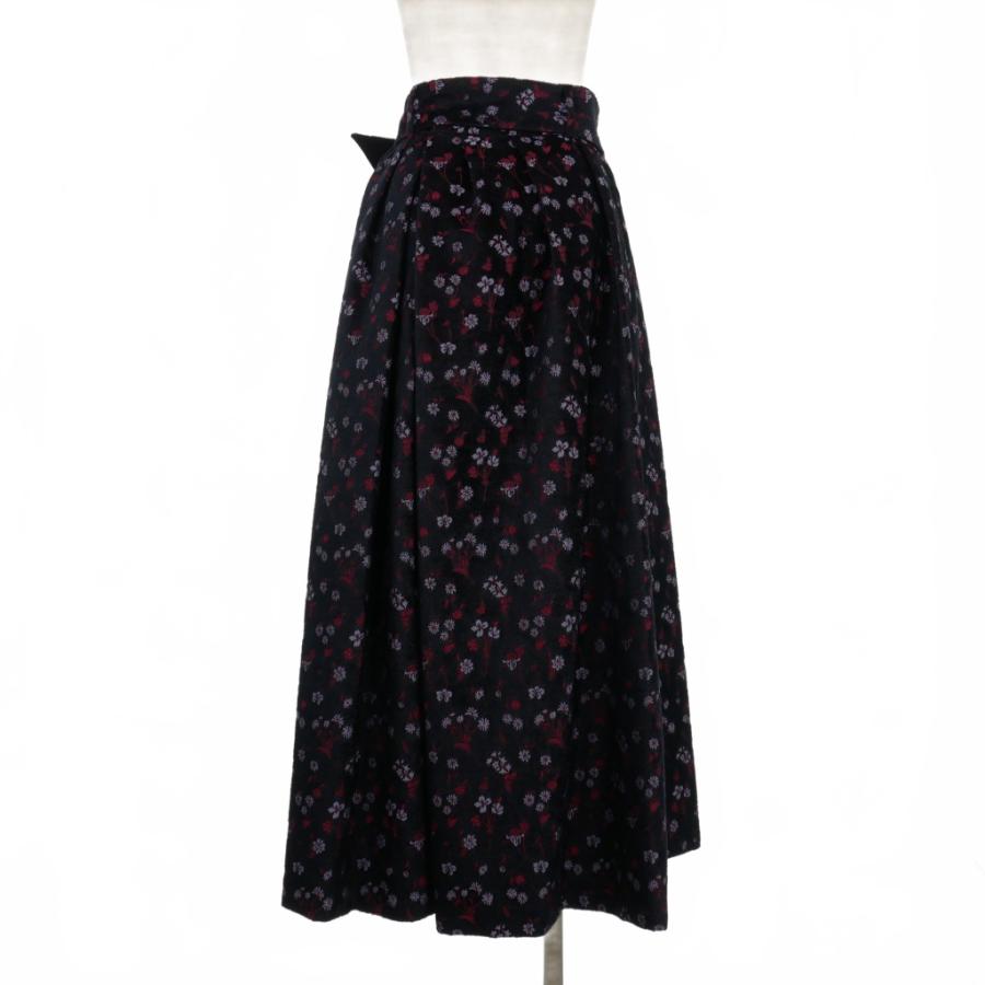 マメクロゴウチ Mame Kurogouchi 22AW フローラルジャガード フレア