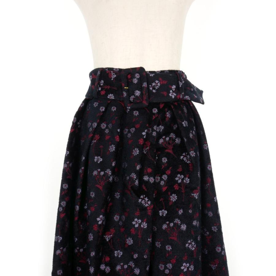 マメクロゴウチ Mame Kurogouchi 22AW フローラルジャガード フレア