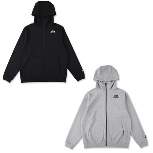 EGOZARU（エゴザル） ダブルフェイス スウェット ZIPアップパーカー