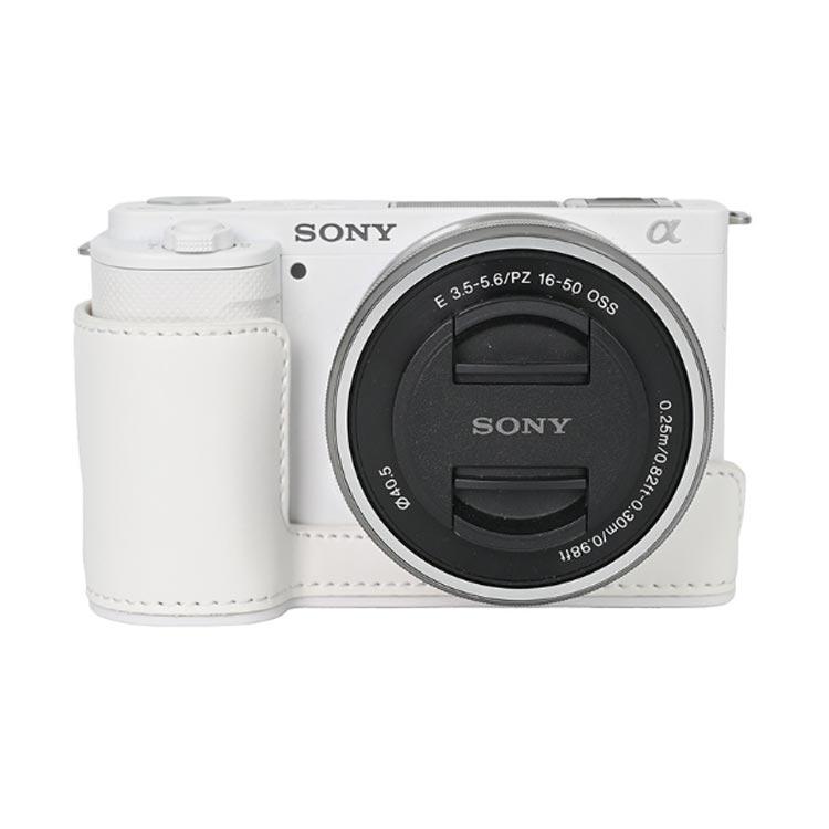 Sony バッグ ZV-E10 PUレザーケース ショルダーストラップ付き ケース