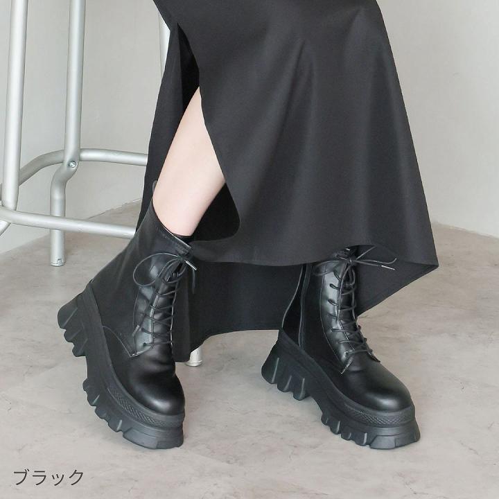 VIVIAN（ヴィヴィアン） ブーツ レディース レースアップ ストレッチ