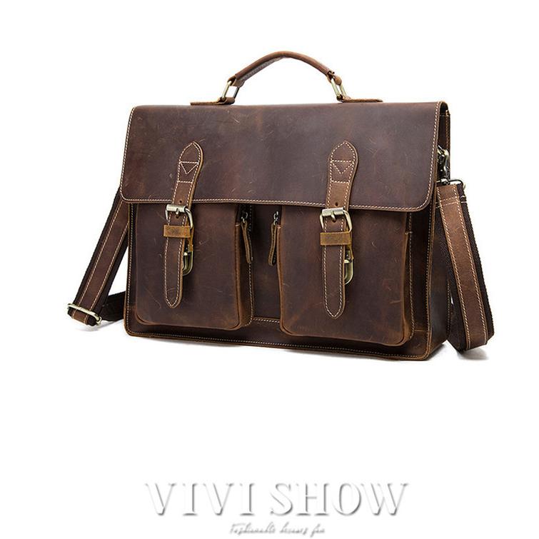 厚手本革 ショルダーバッグ メンズ 本革 メッセンジャーバッグ A4鞄