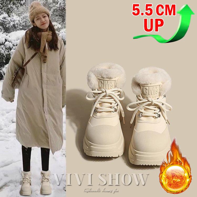 ムートンブーツ スニーカー裏ボア レディース 防寒 裏起毛 女性 靴