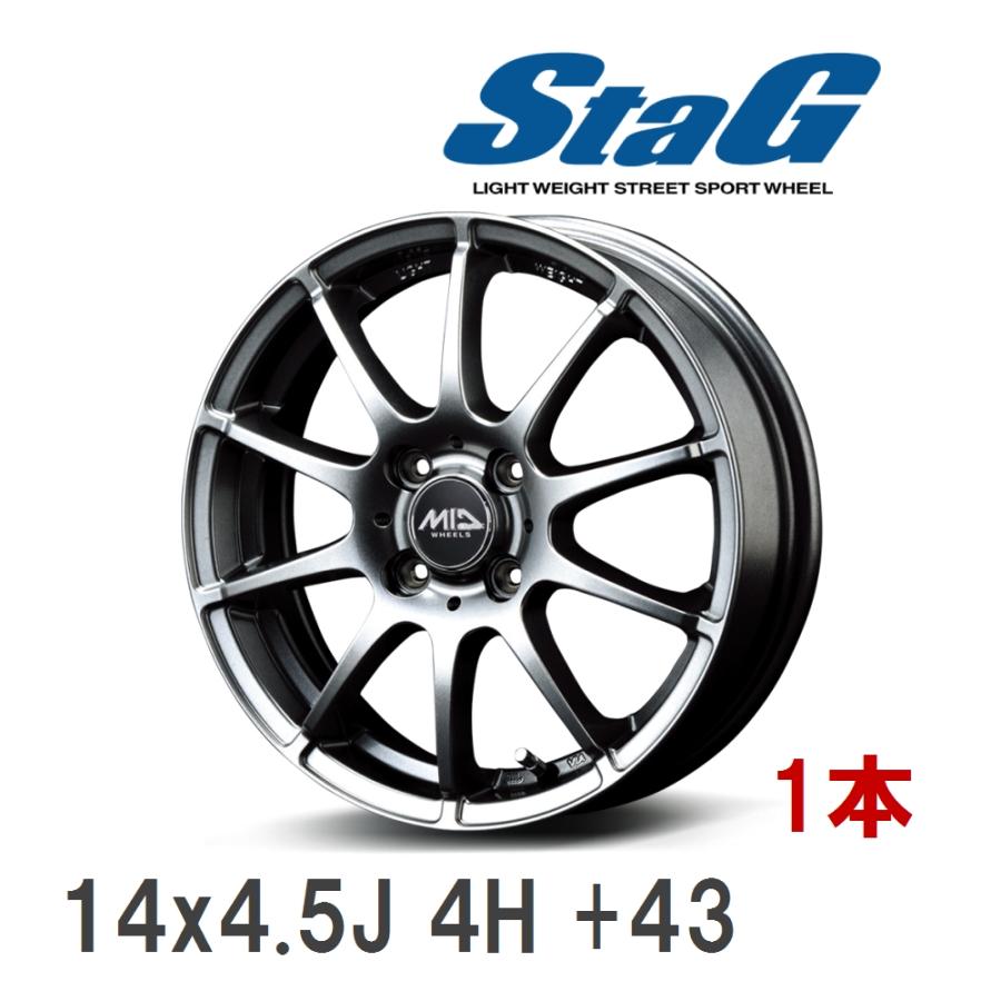 マルカサービス 【MID/マルカサービス】 SCHNEDER STAG 14x4.5J +43
