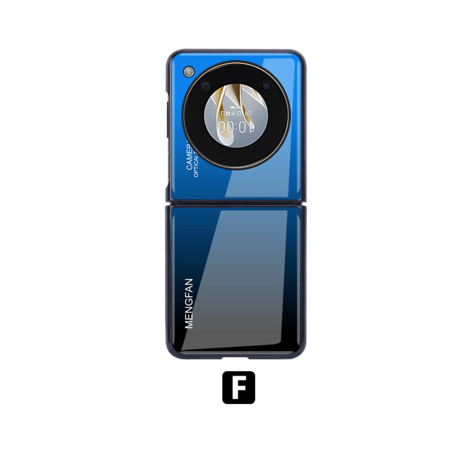 ZTE Libero Flip Nubia 5G ケース 折りたたみ型 PC&背面強化ガラス