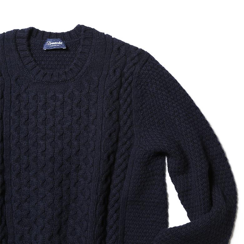 DRUMOHR（ドルモア） ニット ケーブル ミドルゲージ クルーネック