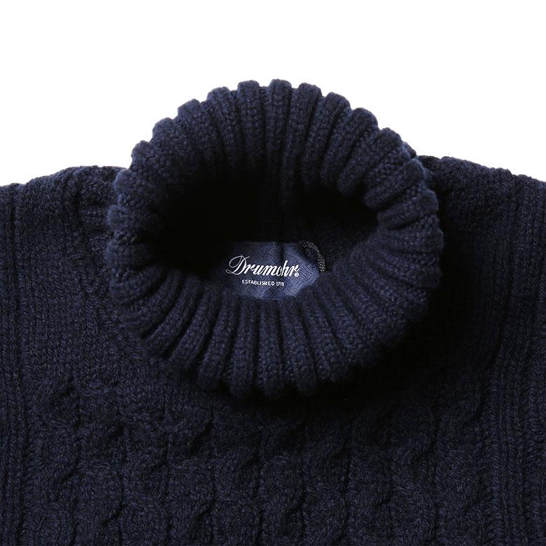 DRUMOHR（ドルモア） ニット タートルネック ケーブル編み ケーブル