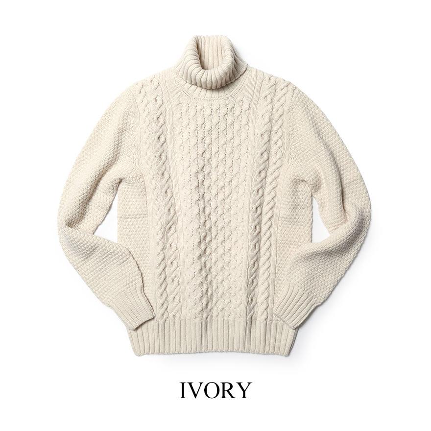 DRUMOHR（ドルモア） ニット タートルネック ケーブル編み ケーブル