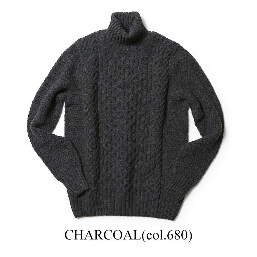 DRUMOHR（ドルモア） ニット タートルネック ケーブル編み ケーブル