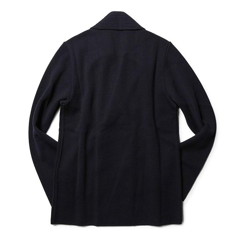 LARDINI（ラルディーニ） ニットジャケット ダブル 金ボタン ショール