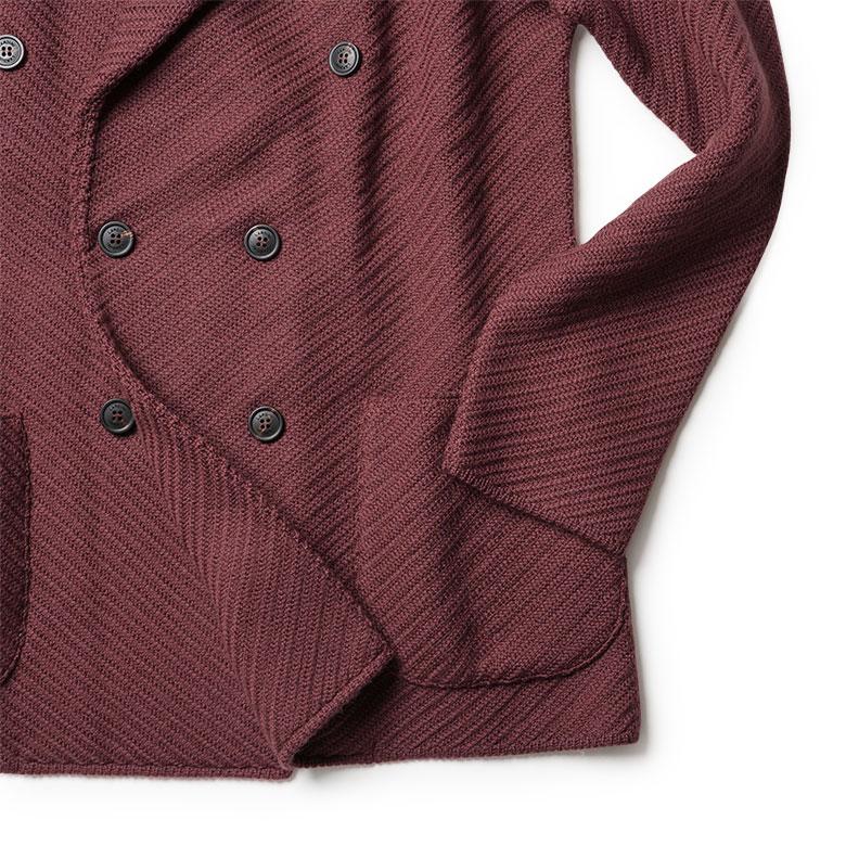 LARDINI（ラルディーニ） ニットジャケット ダブル ウール