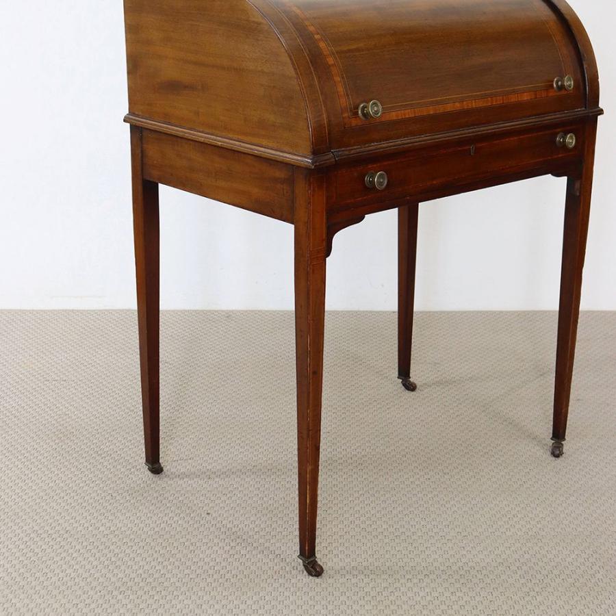 ロールトップ・ライティングデスク 英国 アンティーク マホガニー材