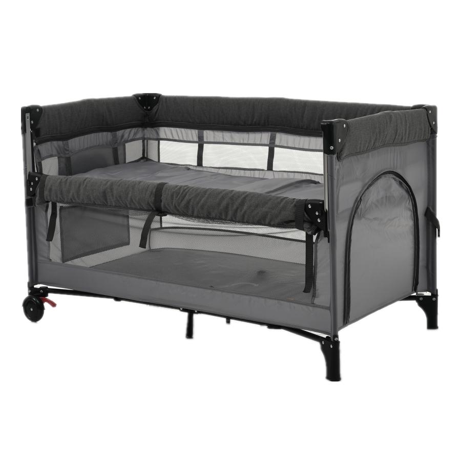 ベビーベッド ベビーサークル 折りたたみ プレイヤード サイド高さ調整