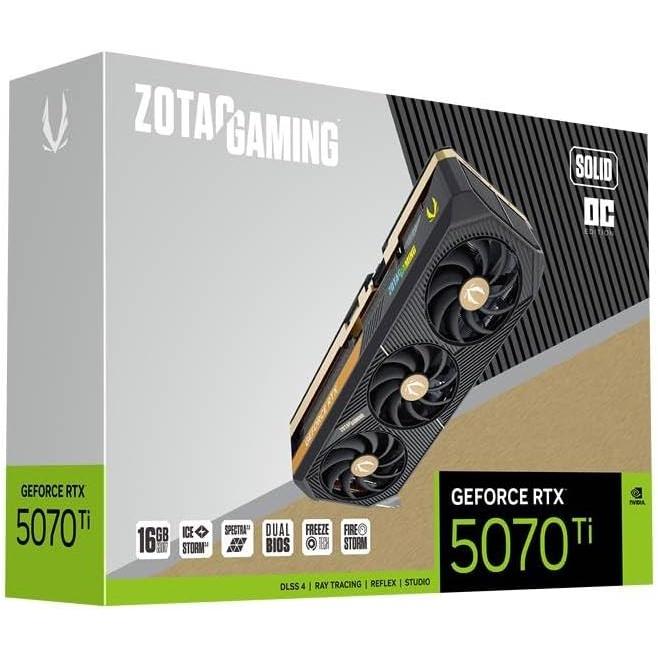 ZOTAC GAMING GeForce RTX 5070 Ti SOLID OC 16GB GDDR7 グラフィック