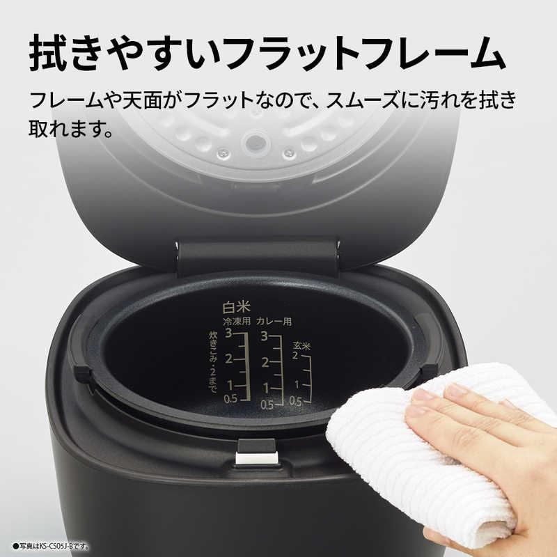 シャープ SHARP 炊飯器 3合 マイコン ブラック KS-CS05J-B : コジマ