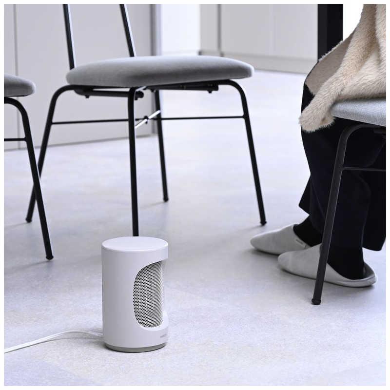 ヤマゼン ミニセラミックヒーター 600W 2時間オートオフ機能 ベージュ