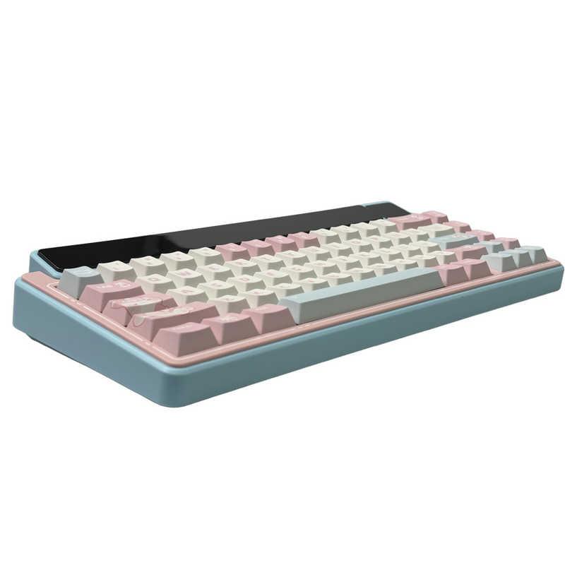 AULA ゲーミングキーボード 可視化マルチメディアスクリーン 8000mAh大