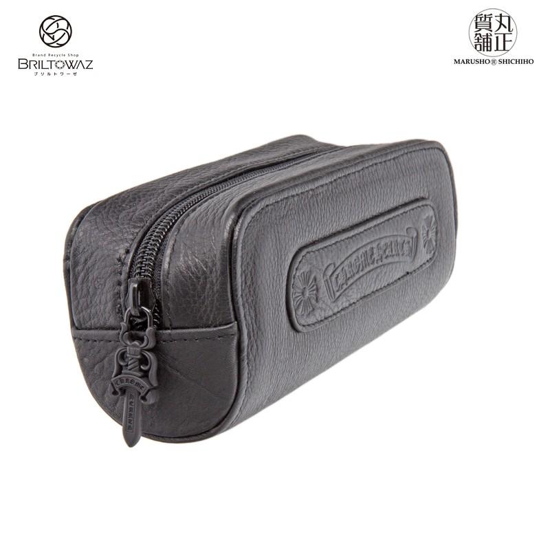 ✧Chrome Hearts✧ メガネケース レザー ブラック 2個セット ✧Chrome