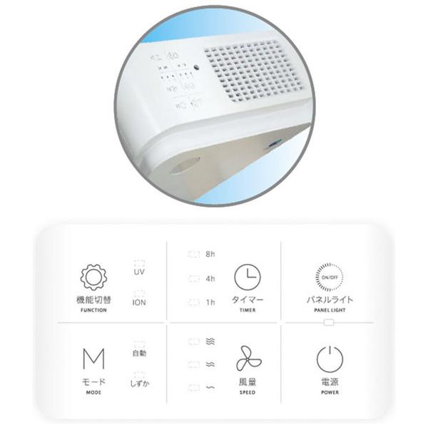 DR.C医薬 空気清浄機 ハイドロ銀チタンセブンガード M 白 AIR-M-WH