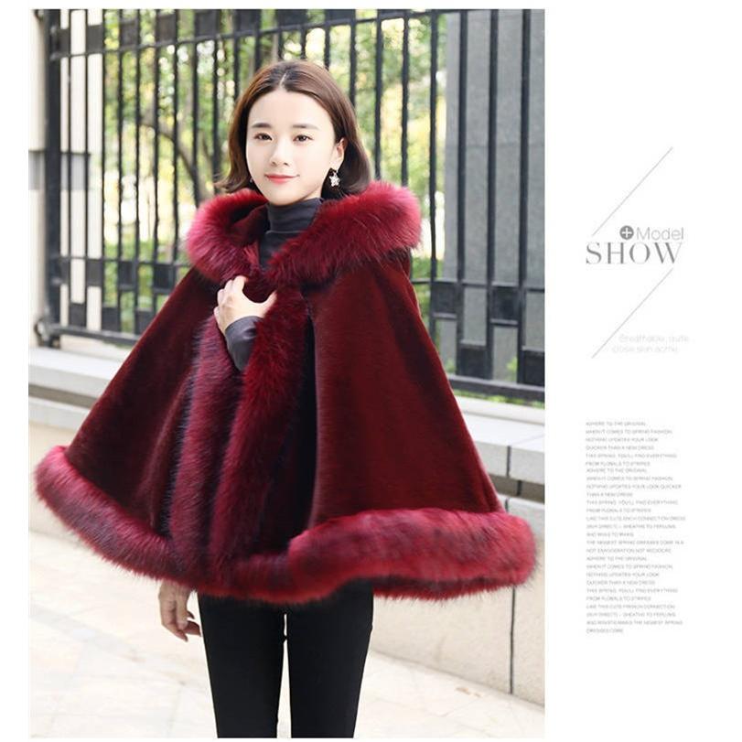 ポンチョコート レディース コート ファーポンチョ マント ケープ 毛皮
