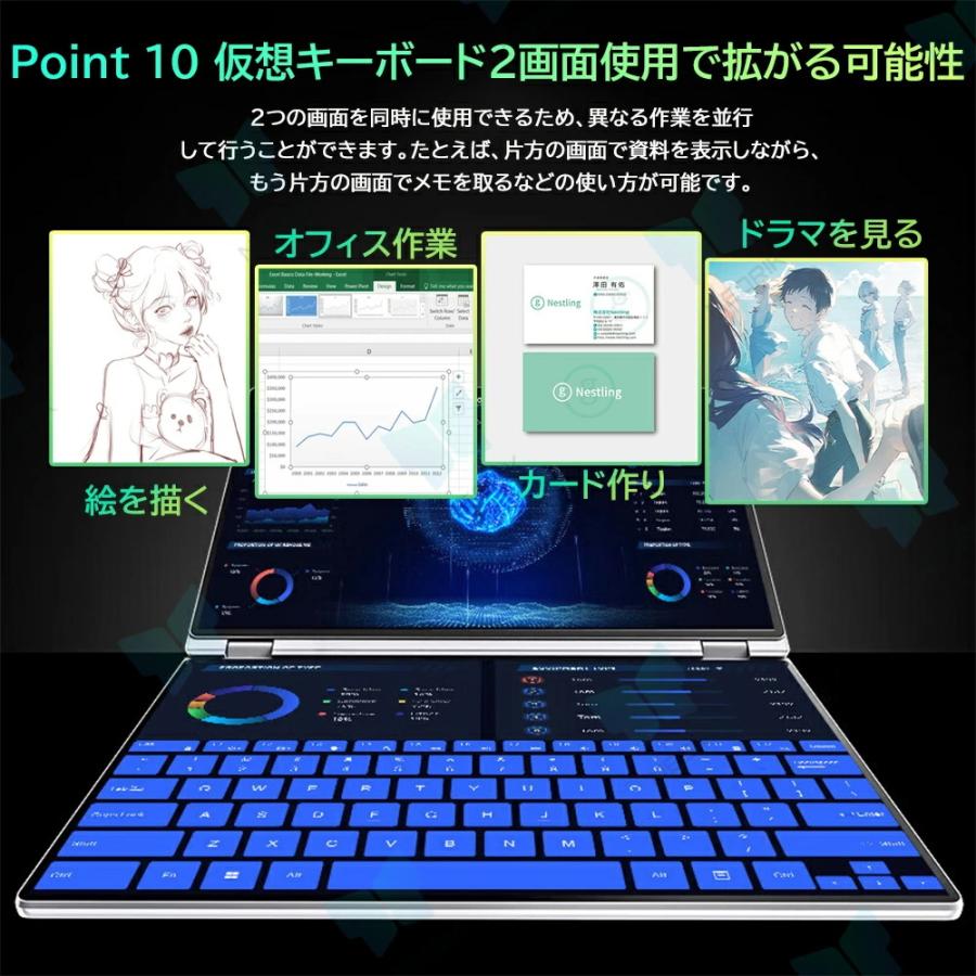 ①NECタッチパネル型2in1ノートパソコンノートPC インテル（intel