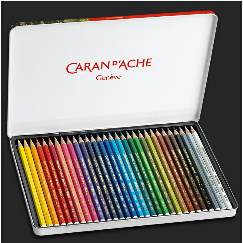 プリズマロ カランダッシュ CARAN D'ACHE 水溶性色鉛筆 30色セット