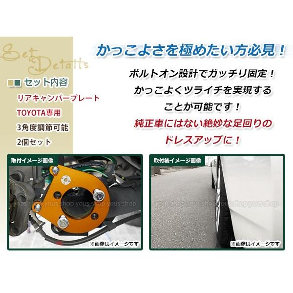 トヨタ ZVW30系 プリウス 前期 後期 リア キャンバープレート