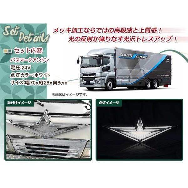 三菱 ふそう アンドン 行燈 ウイング 24V 大型 バスマーク バス