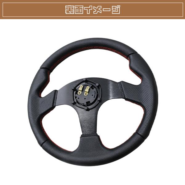 モモ形状 MOMOステアリング レッドステッチ レザー 32Φ GRIP ROYAL