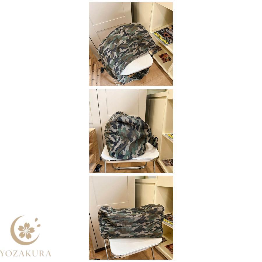 大容量 ショルダーバッグ 迷彩 カモフラ アニマル柄 ヒョウ柄 帆布