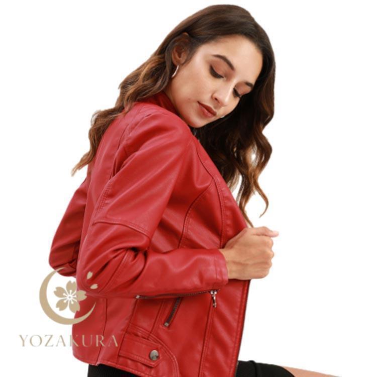 レザー ジャケット ライダースジャケット レディース レザーコート