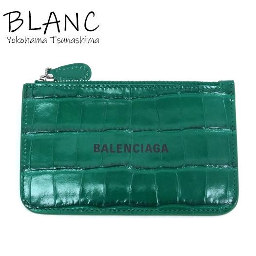 BALENCIAGA（バレンシアガ） コインカードホルダー クロコ型押し