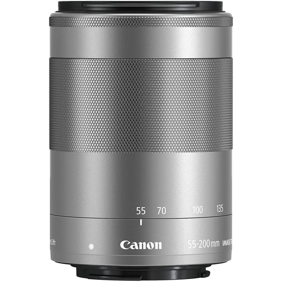 EF-M Canon EF-M55-200mm F4.5-6.3 IS STM シルバー キヤノン 望遠