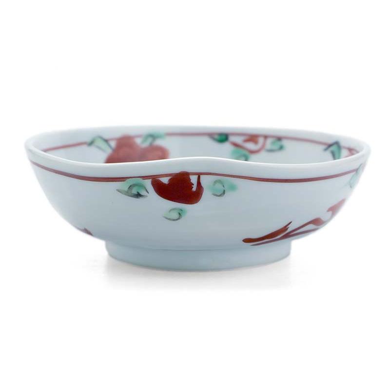 九谷焼：呉州赤絵牡丹文向付・須田菁華《小鉢・12.0cm》 : 和食器の