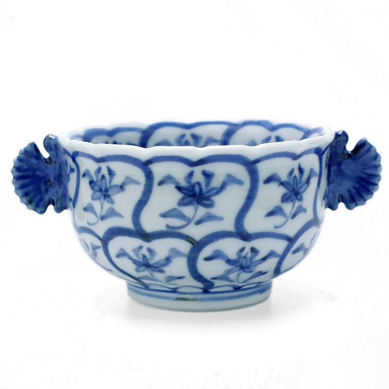 九谷焼：染付双耳向付・須田菁華《小鉢・9.0cm》 : 和食器の愉しみ