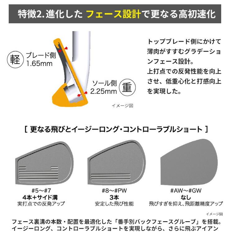 PRGR（プロギア） 03 アイアン 5本セット(#7〜#9、PW、AW) スペック