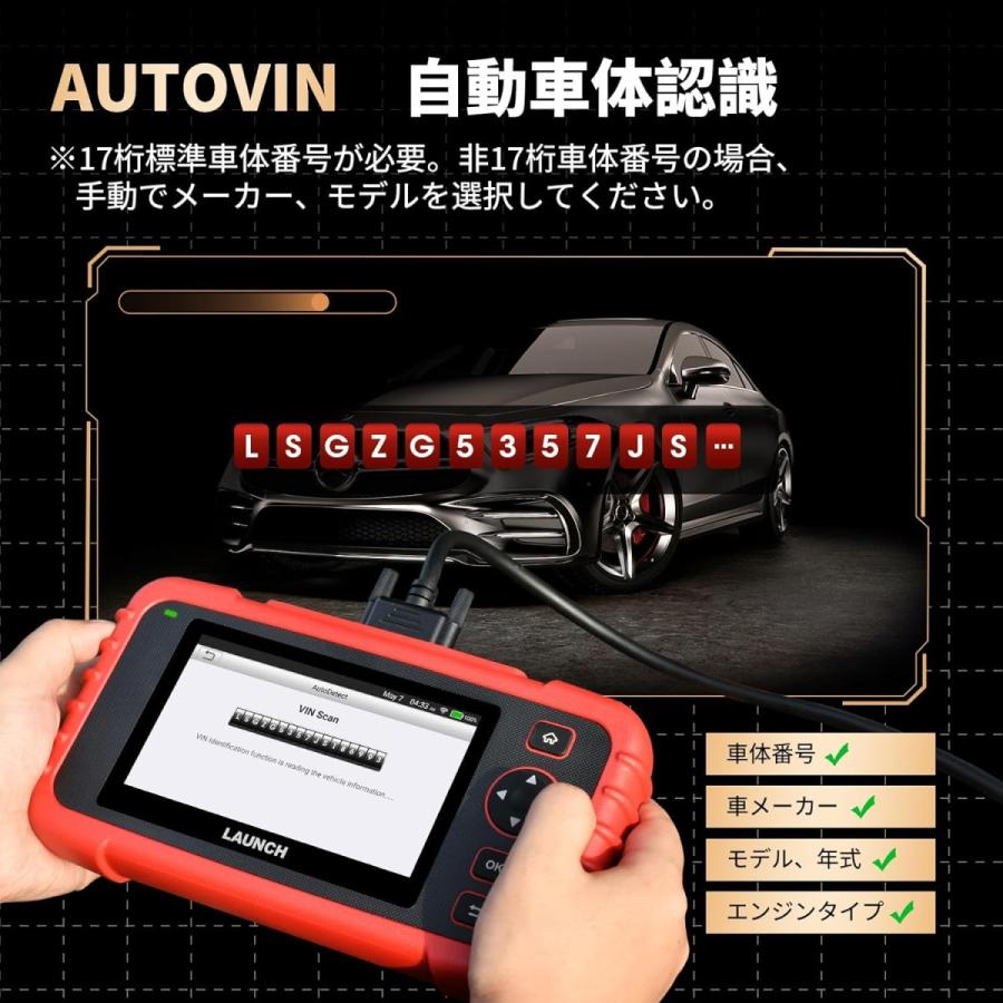 LAUNCH OBD2 診断機 自動車 故障診断機 CRP129X ver.3.0 DPF再生