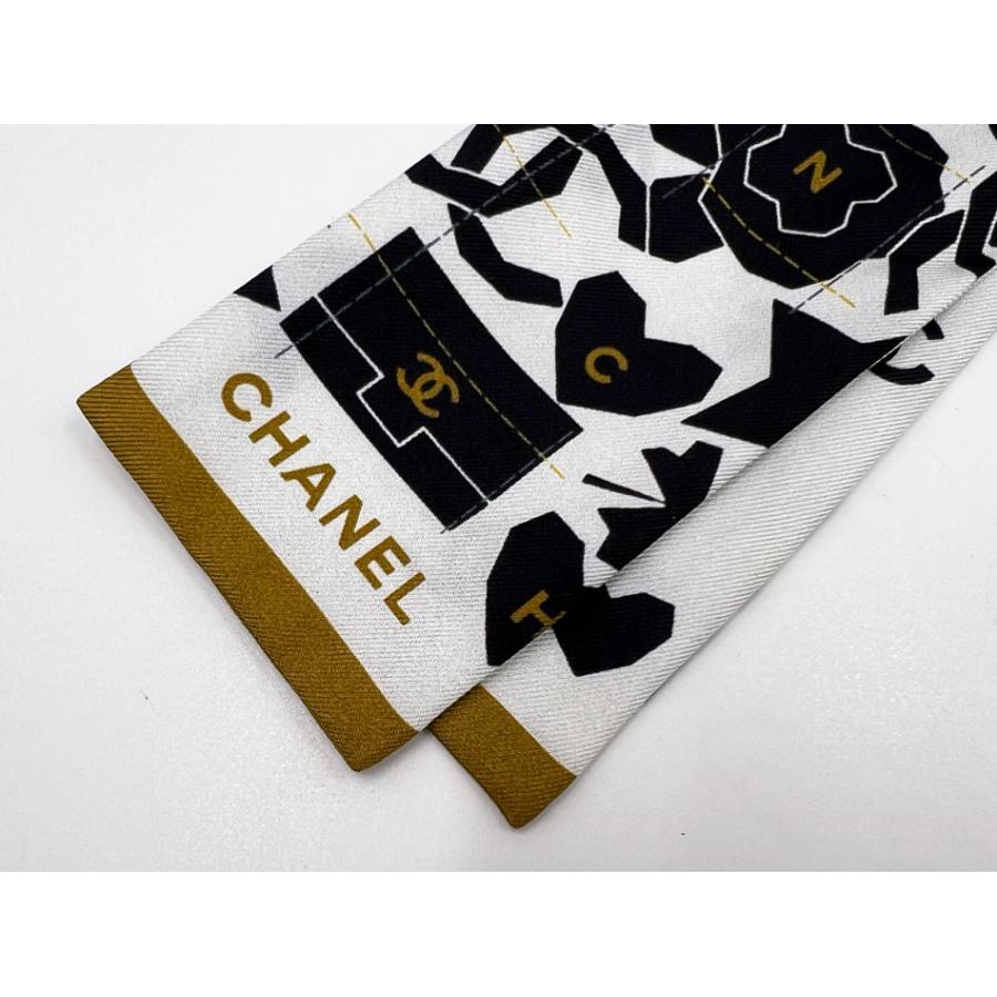 CHANEL（シャネル） ヘアバンド ツイリー スカーフ リボン バンドー