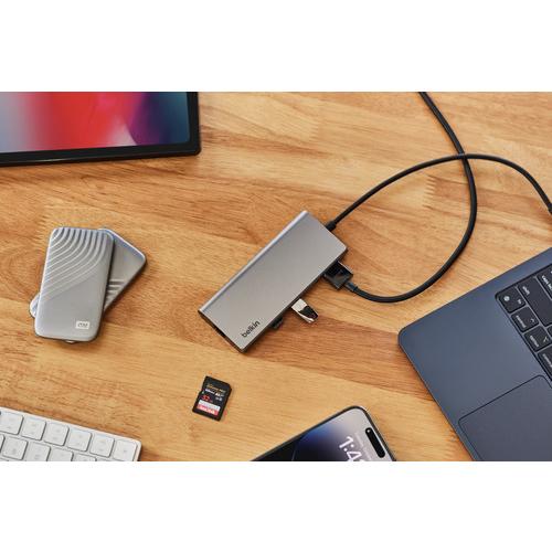 Belkin ベルキン INC009btSGY CONNECT USB-C 6-IN-1 マルチメディア